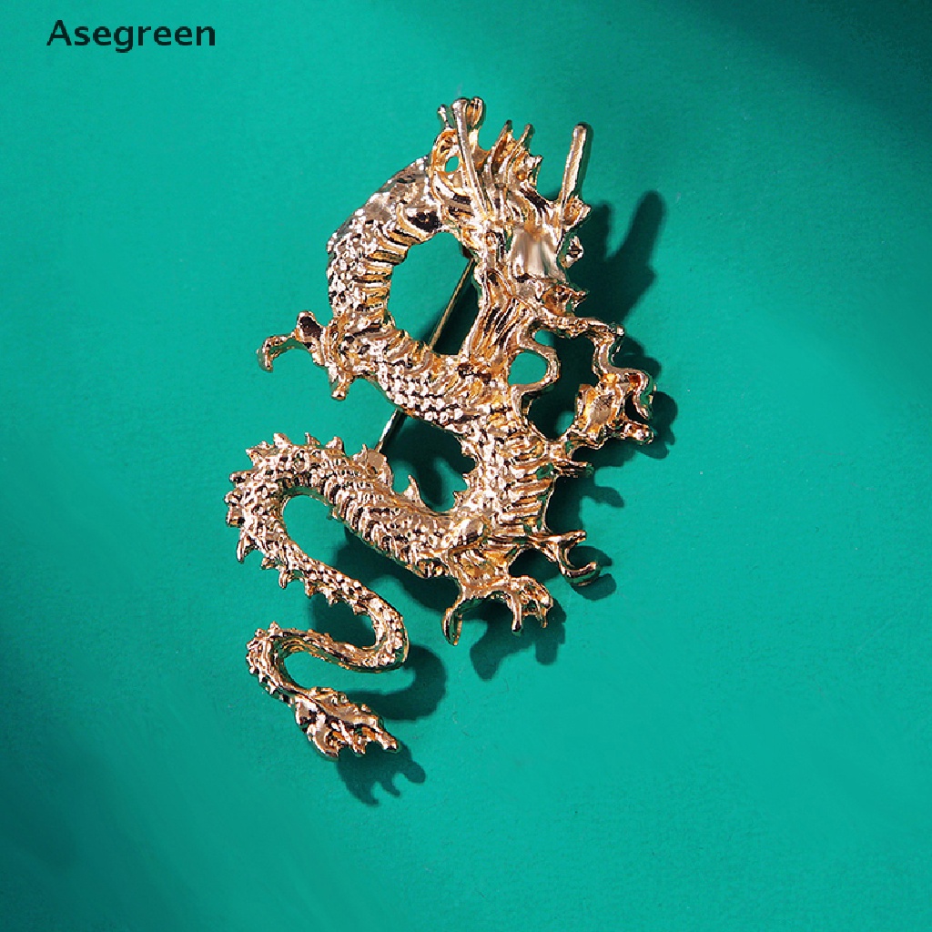 [Asegreen] Ghim Cài Hình Rồng Bay Tráng Men Unisex