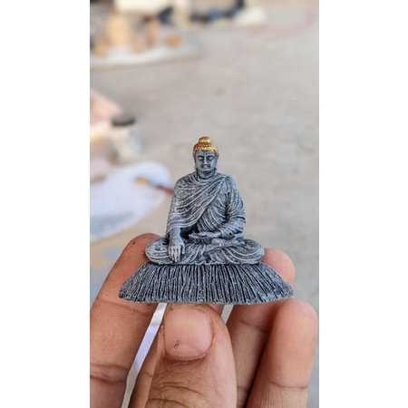 Tượng Phật Thích Ca mini 5cm sám đá hàng sắc nét.phối tiểu cảnh,hồ bán cạn thủy sinh.