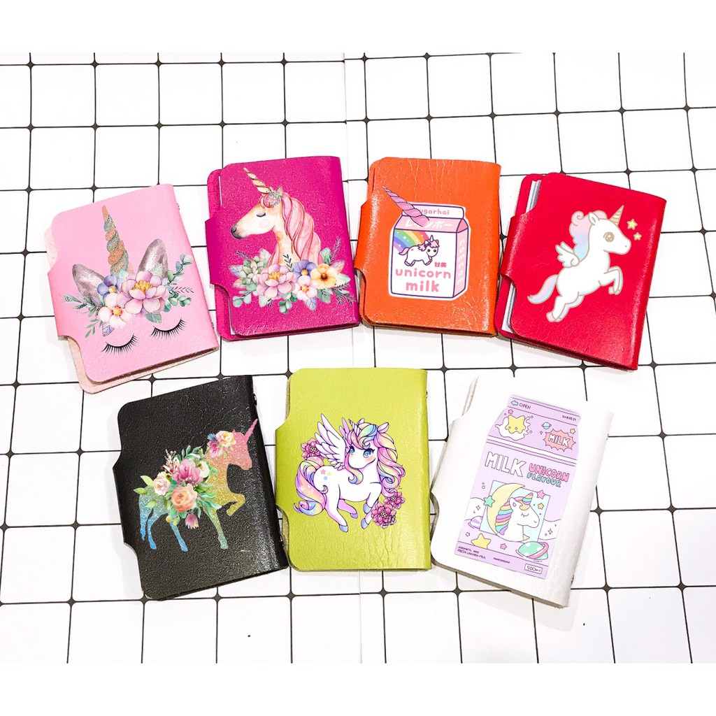 Bao đựng card ngựa thần BDCI8 túi đựng name card cute dễ thương 10*8cm