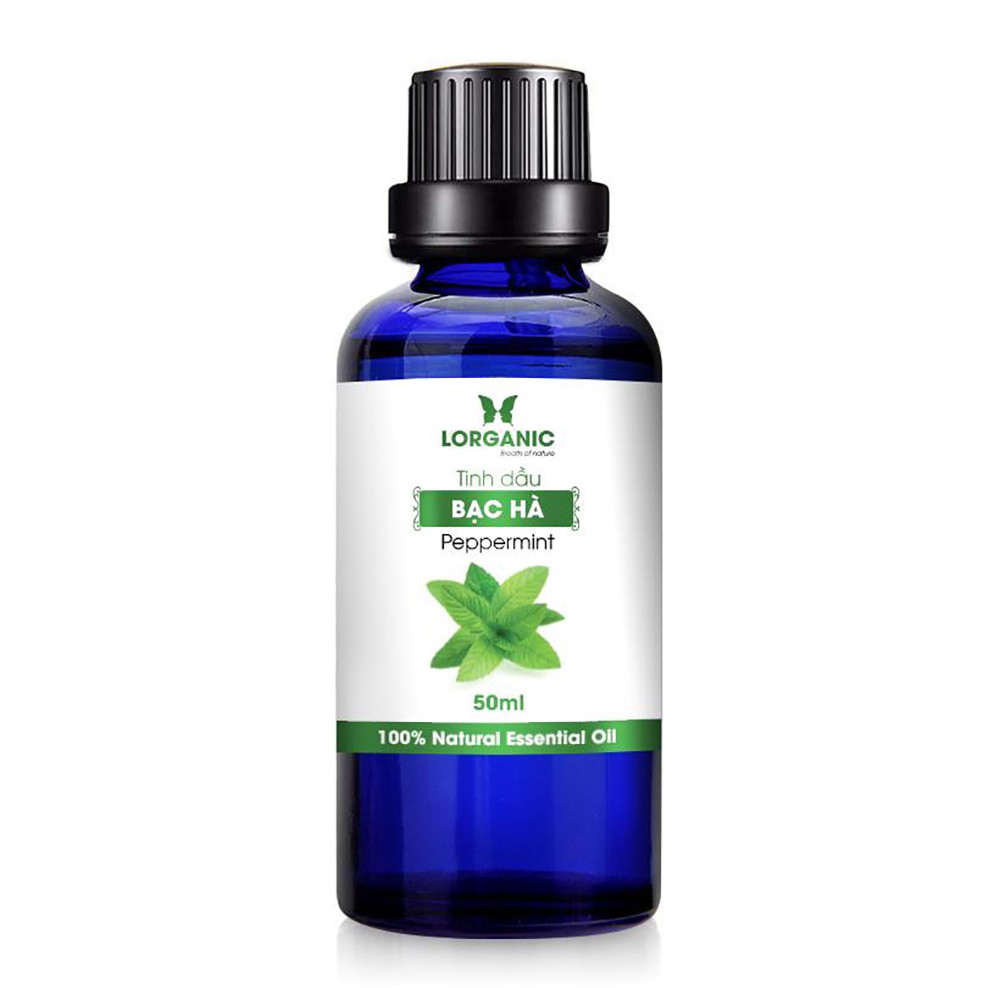 Tinh dầu bạc hà Lorganic Peppermint 100% Natural Essential Oil 50ml