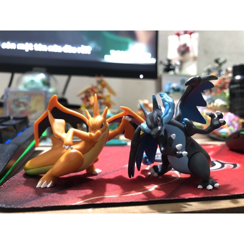 Mô Hình Quái vật Set Pokemon Mega X và Y charizard