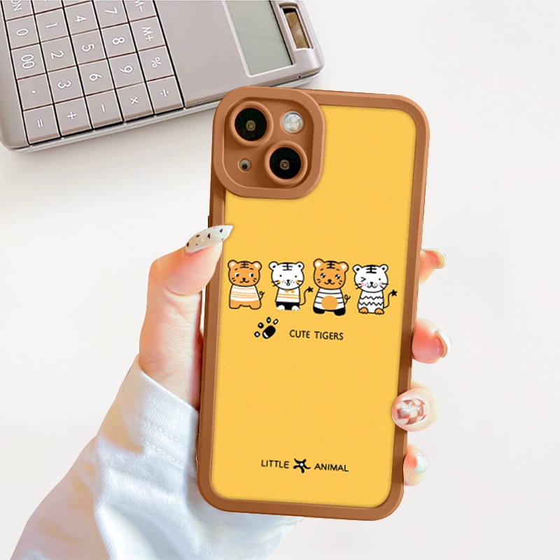 Ốp lưng iphone cạnh vuông lỗ camera cute tiger 6s/6splus/7/7plus/8/8plus/x/xs/11/12/13/pro/max/plus/promax-Sale Sốc U1-7