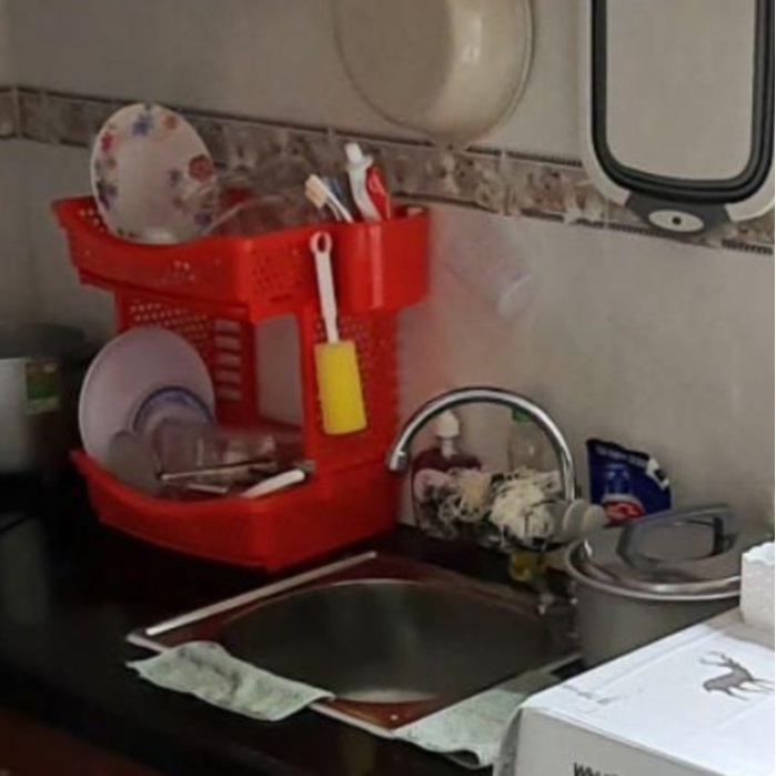 Kệ chén nhựa Duy Tân MATSU 2 Tầng -Có khay thoát nước