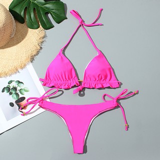 Bikini Màu Trơn Gợi Cảm Dành Cho Nữ