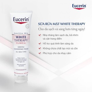 Sữa rửa mặt trắng da Eucerin White Therapy 150ml