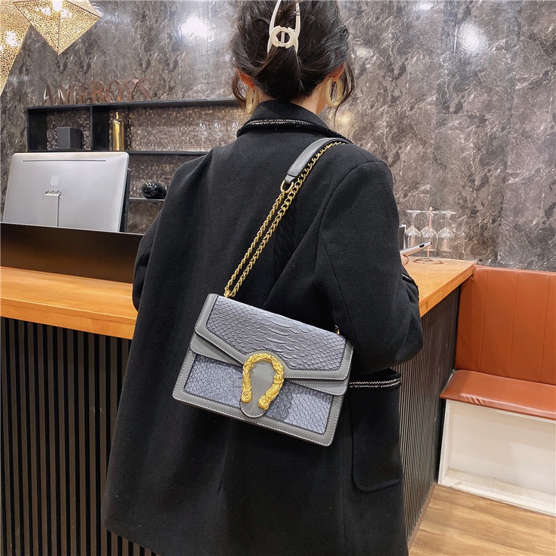 Túi Đeo Vai Họa Tiết Da Cá Sấu Thời Trang Xuân Thu 2023 Cho Nữ