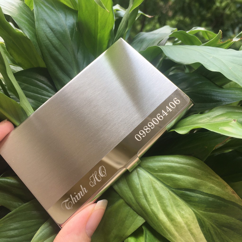 Mua hộp đựng name card, ví đựng danh thiếp ở đâu giá rẻ nhất hà nội, hộp đựng ATM bằng thép