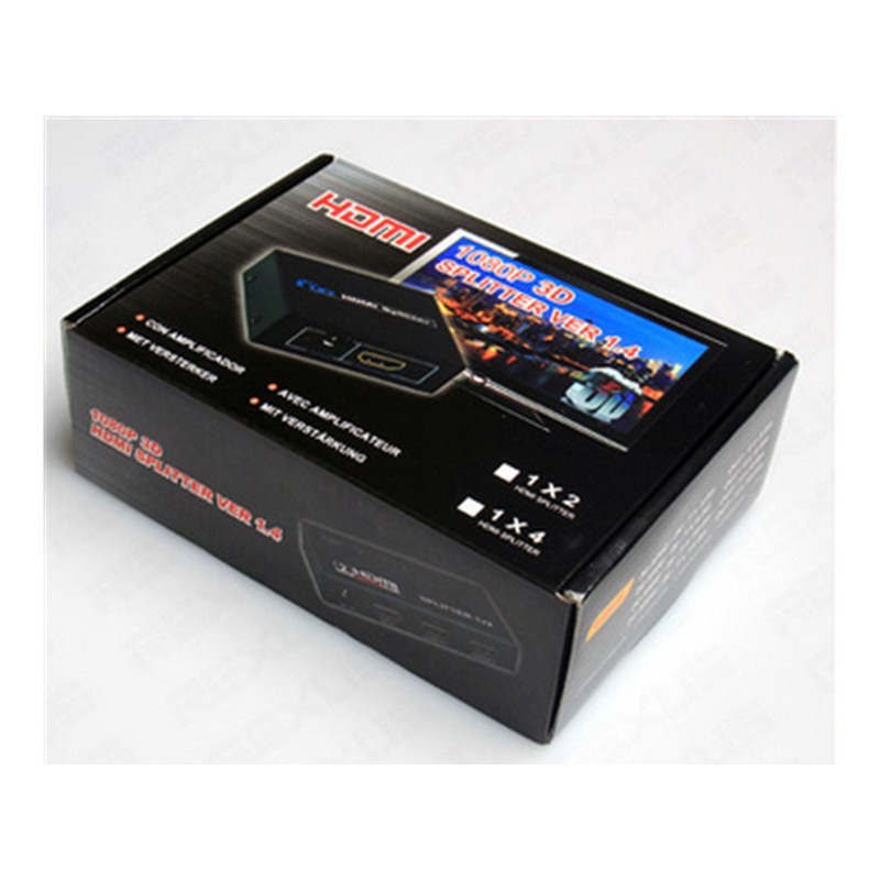 HDMI Splitter 1x2 – Bộ chia cổng ra 2 màn hình TV, máy chiếu - Bộ chia HDMI 1 ra 2