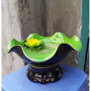 Bộ bát sen để nước tắm phật