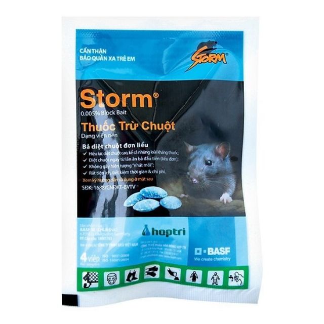 Thuốc Diệt Chuột Storm Gói 20 viên