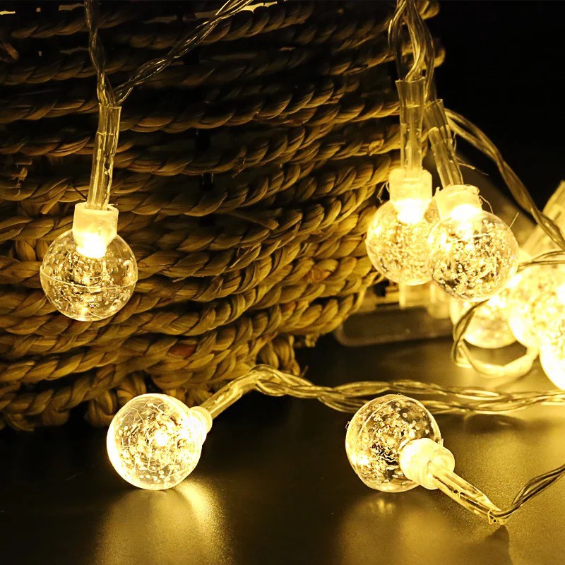 Dây đèn led bọt tuyết 2.5m 20 bóng dùng pin