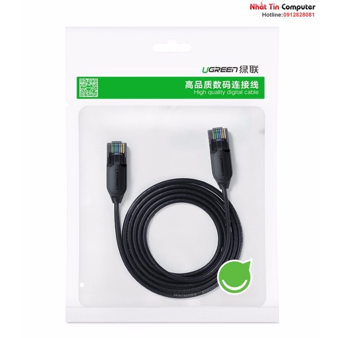 Cáp mạng đúc sẵn Slim Cat6a 10Gbps 500MHz chính hãng Ugreen cao cấp