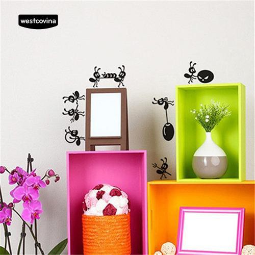 Miếng dán trang trí tường hình những chú kiến dễ thương