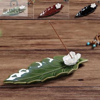 Incense Burner Ash Catcher 11.2*7.2*2.6cm Furnace Buddhist Accessories Leaf Yoga room Decoration Holder Office