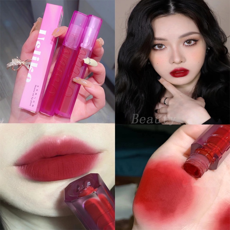 Like Us Women's Matte Lip Gloss Không Thấm Nước  Son Môi 6 Màu Tùy Chọn Chống Thấm Nước Thương Hiệu 2022