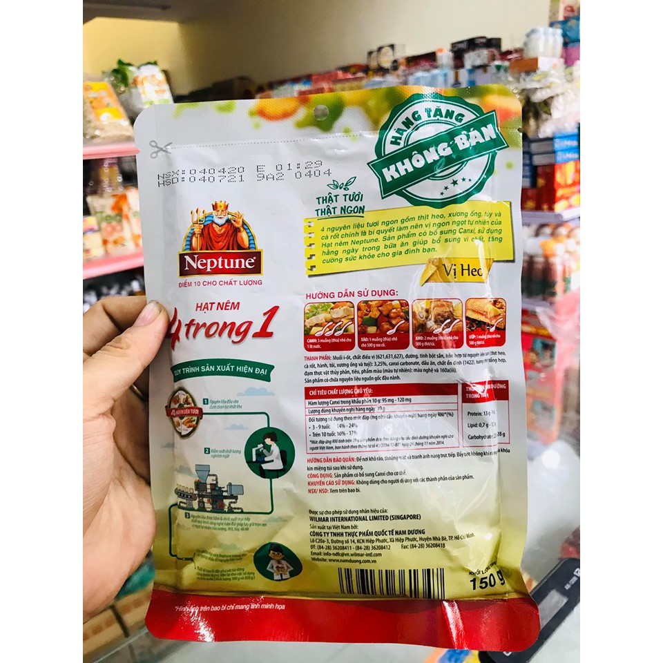 Hạt nêm Neptune 4 trong 1 vị heo 150/350g