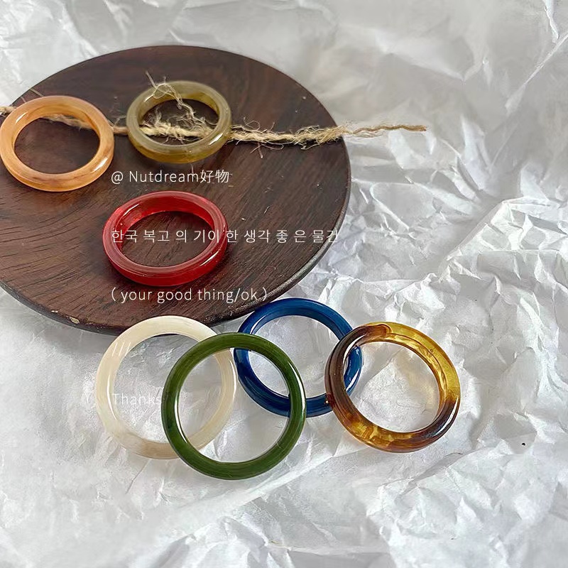 Nhẫn Acrylic Thiết Kế Đơn Giản Thời Trang Hàn Quốc