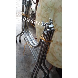 Chân bàn inox loại to. Mới 100%.