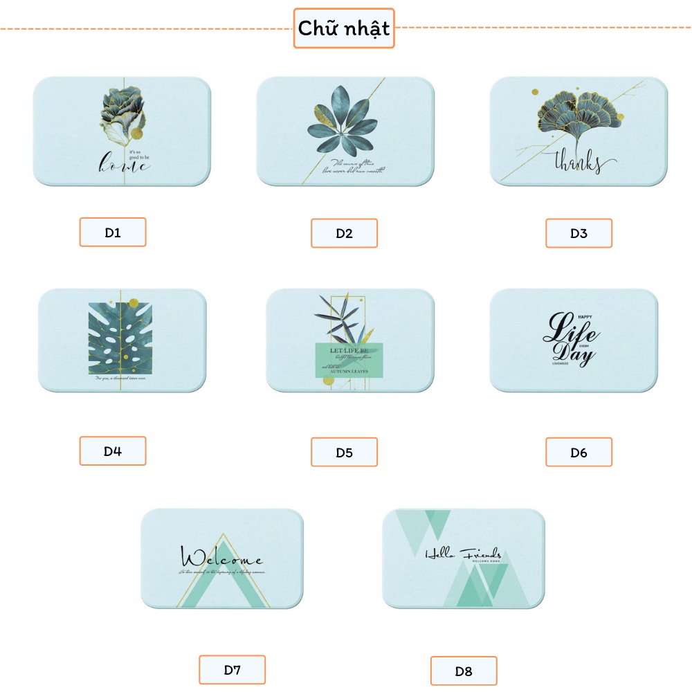 Lót Cốc, Lót Ly Thấm Nước Chống Mốc Cao Cấp Nền Xanh Ngọc