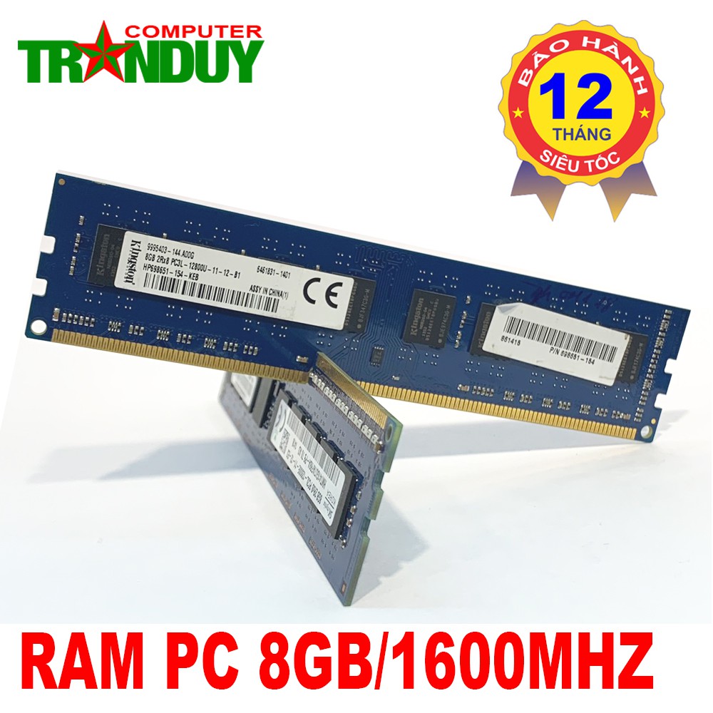 RAM PC 8GB BUSS 1600Mhz Tháo Máy Bộ như mới / Bảo Hành 12 tháng 1 đổi 1 | WebRaoVat - webraovat.net.vn