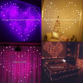 ❤️Đèn rèm trái tim trang trí phòng ngủ,tiệc cưới,lễ cầu hôn,tiệc kỉ niệm ngày cưới cực kì lãng mạn❤️❤️