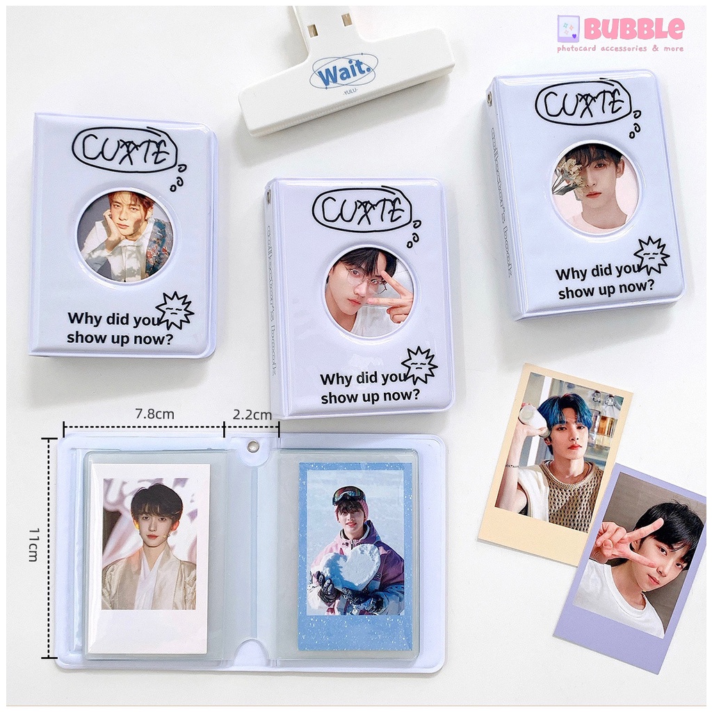Collect book album đựng thẻ ảnh photocard màu trắng 20 trang nhét card thẻ bài Kpop anime