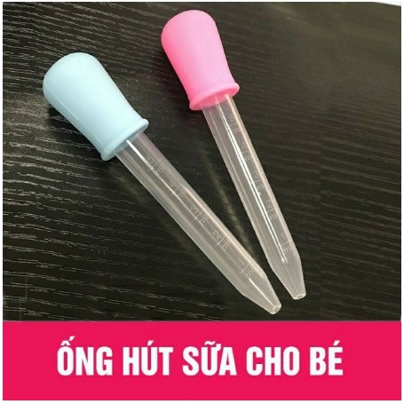 Ống Hút Bón Sữa 5ml Cho Bé Không Chịu Ti Bình bằng nhựa dẻo tinh chất 100%