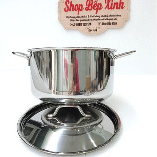 Nồi inox 3 đáy Fivestar Standard, 18cm/20cm/24cm, Nắp Inox (sw).sử dụng bếp từ.tặng 5 muỗng inox