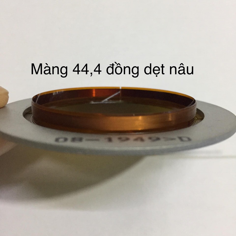 Màng loa treble 44,4 đồng dẹt nâu .-Linh kiện thay thế sửa chữa loa
