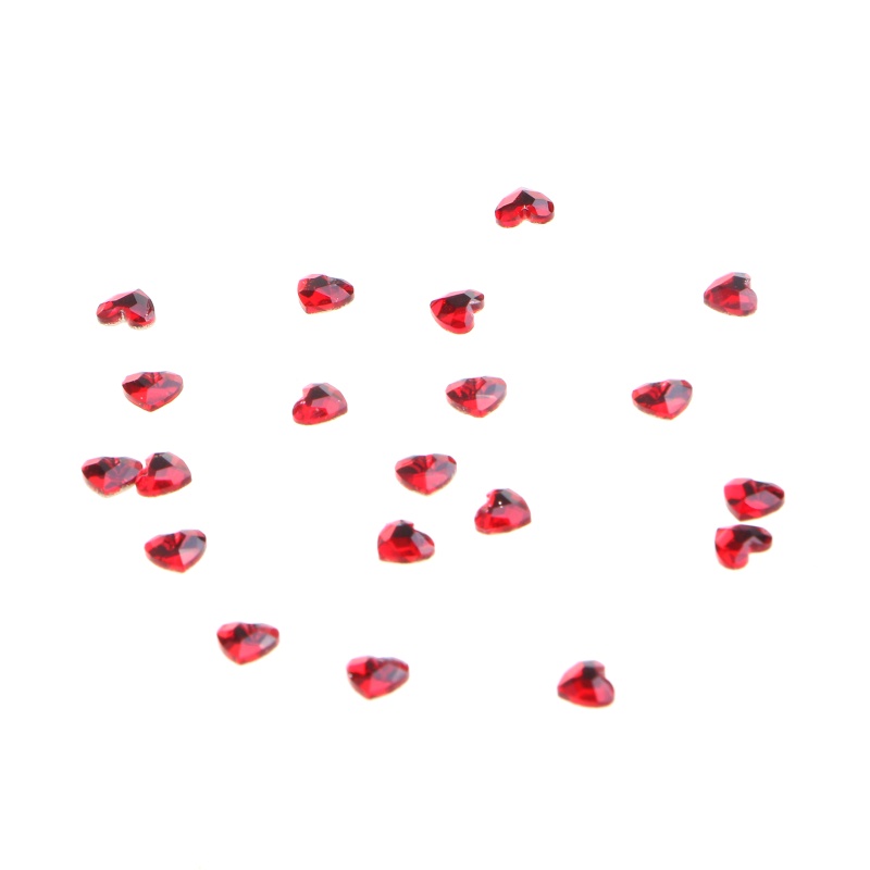 Phụ Kiện Đá Trang Trí Móng Tay Hình Trái Tim Lưng Phẳng Đính Đá Pha Lê Cho Ngày Cưới / Valentine