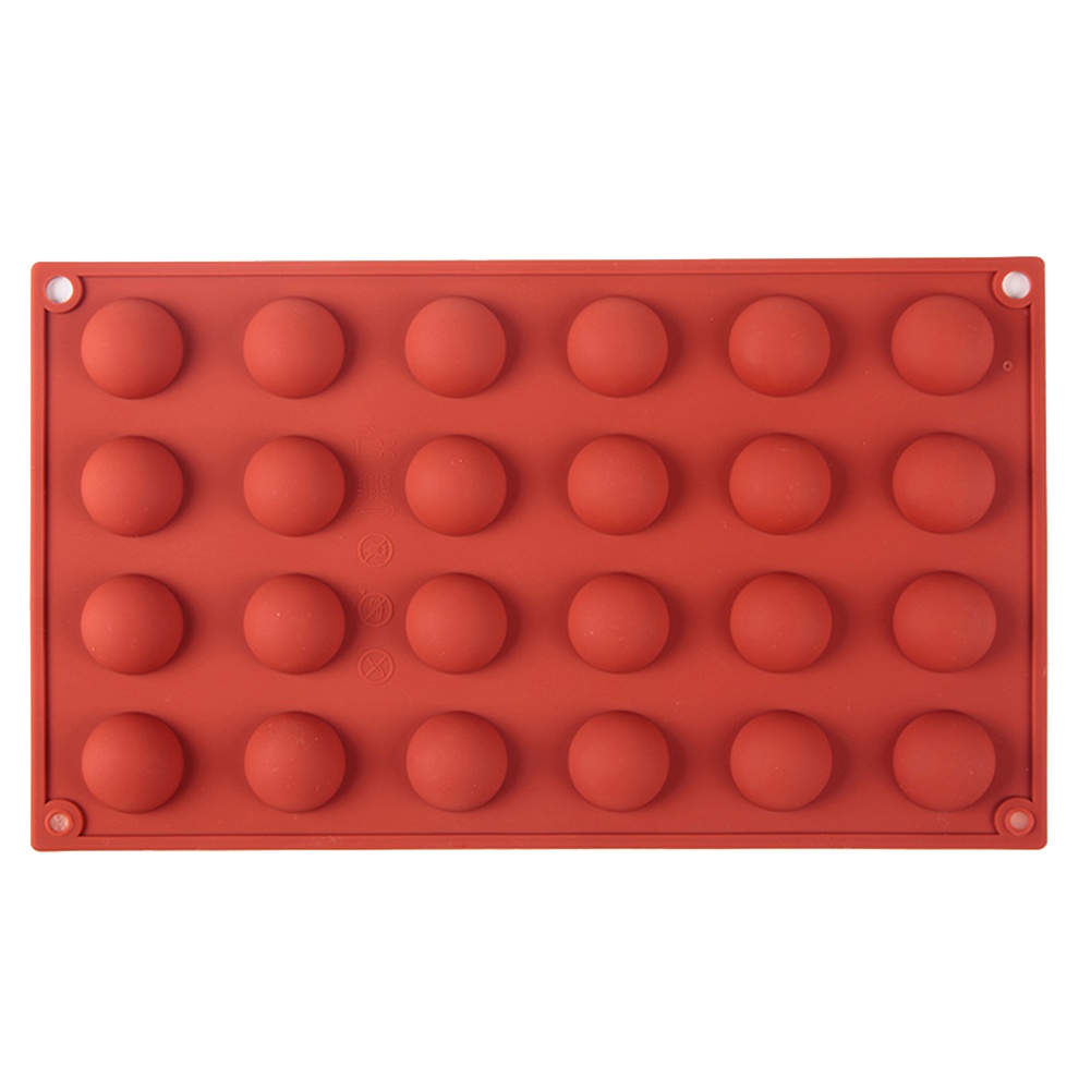 Set 2 khuôn silicone bán nguyệt 24 ngăn làm bánh socola