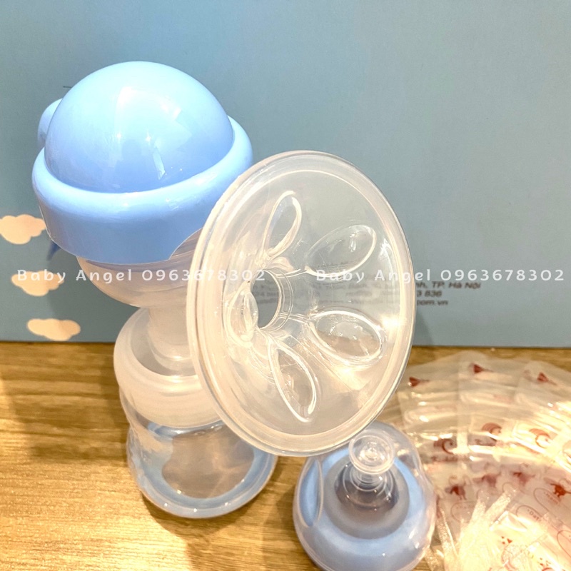 Máy vắt sữa cầm tay Kichi 3in1, tặng kèm 6 túi trữ sữa tiện dụng