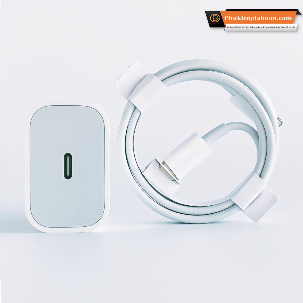 Bộ sạc nhanh bóc máy PD 18W lPhone Bản xuất ấn cam kết bóc máy