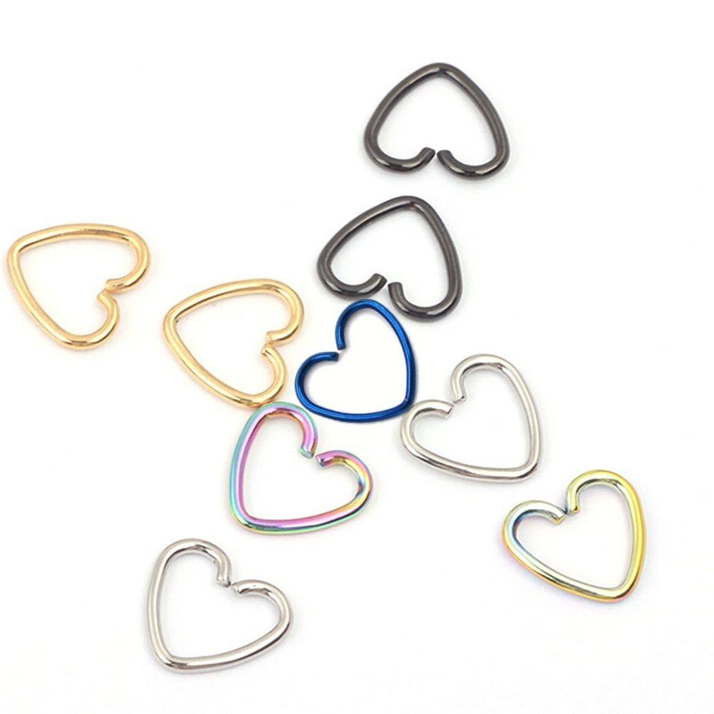 Khuyên Tai Tròn Bằng Thép Nhiều Màu Sắc Thời Trang