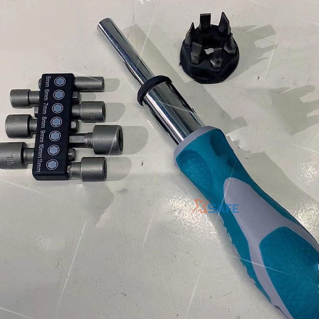 Bộ 24 tua vít TOTAL TACSD30246 đầu vít khoẻ, cứng, chắc chắn, thép hợp kim Cr-V chống rỉ, đầu vít thay đổi linh hoạt