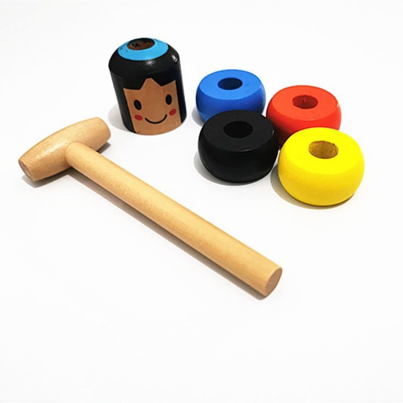 Đồ chơi búp bê bằng gỗ dùng để làm xiếc cho bé