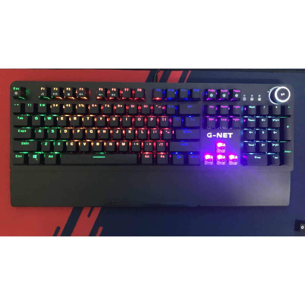 Bàn phím gaming cơ quang GNet Gk315 Led rainbow