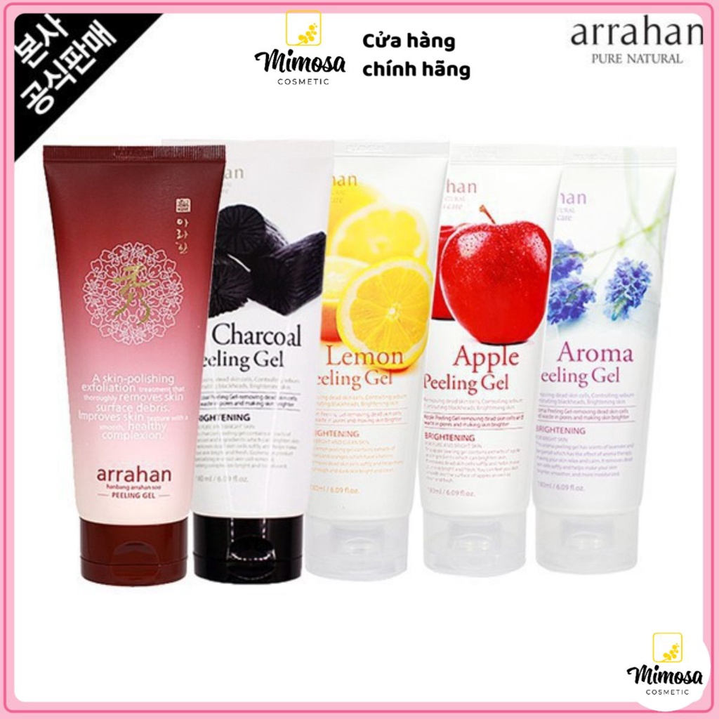 🌺HÀNG AUTH🌺 Gel Tẩy da chết hoa quả làm trắng da – Arrahan Whitening Peeling Gel