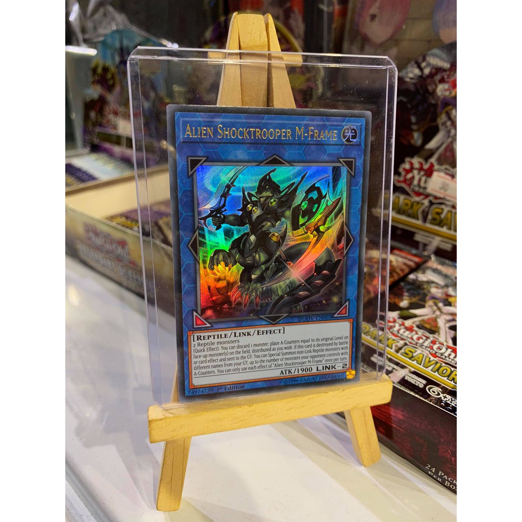 Lá bài thẻ bài Yugioh Alien Shocktrooper M Frame - Ultra Rare - Tặng bọc bài nhựa bảo quản
