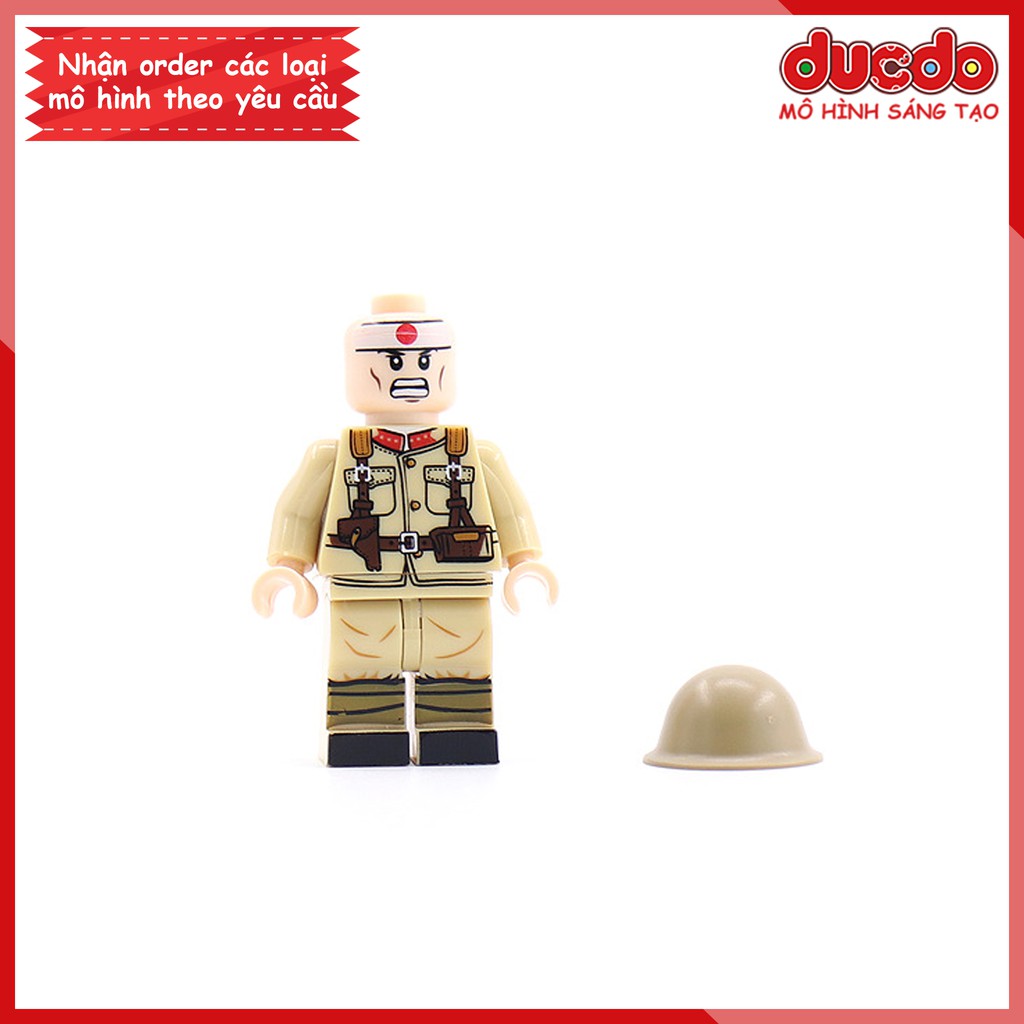 Minifigures Lính phát xít Nhật áo vàng siêu chất mới nhất - Đồ chơi Lắp ghép Xếp hình Mini lính Army WW2 DZ 64 90