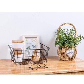 Giỏ sắt đựng đồ, trang trí chụp ảnh