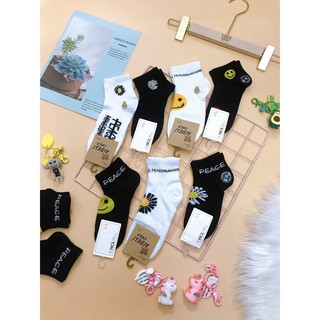 Sêt 10 đôi Tất mặt cười hoa cúc