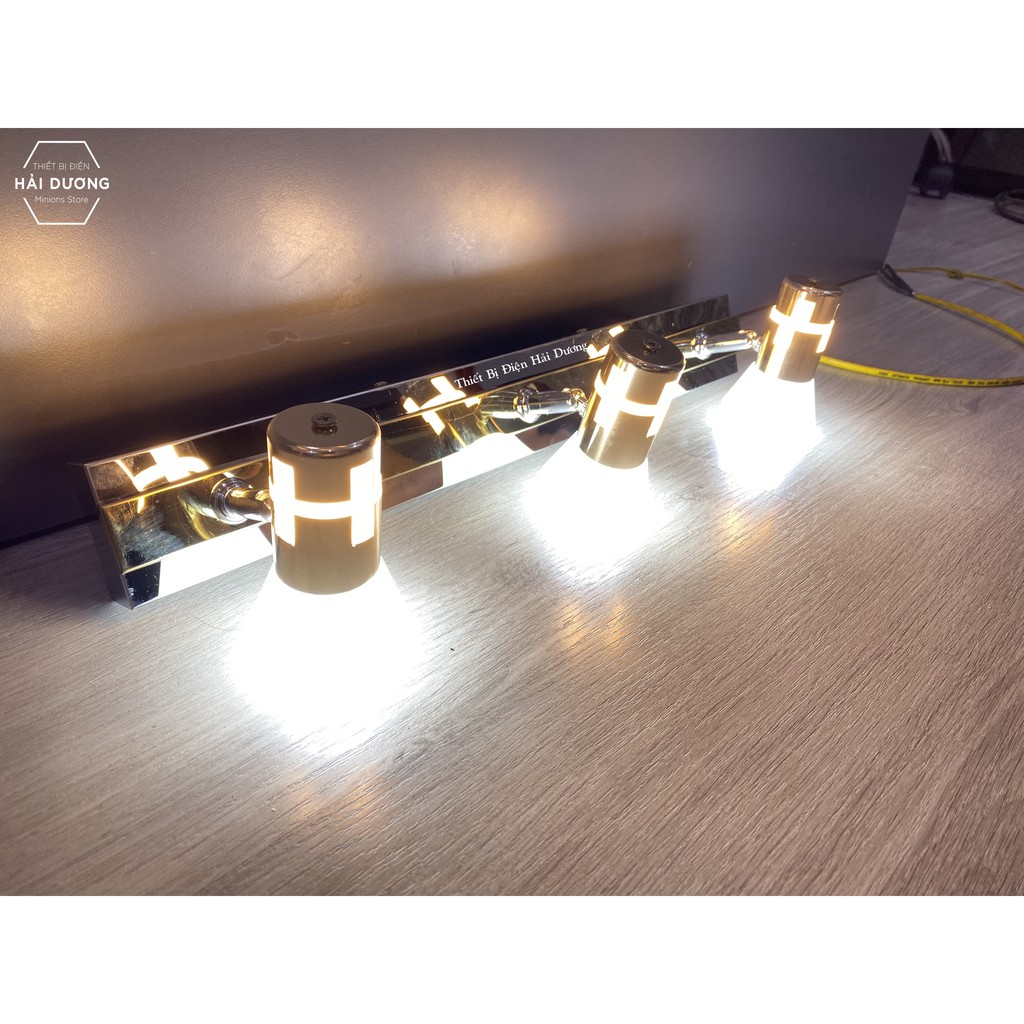 Đèn soi tranh - 3 Đèn chiếu sáng 120-3 24w Thuỷ Tinh - Điều chỉnh được góc chiếu - Bảo Hành 12 Tháng