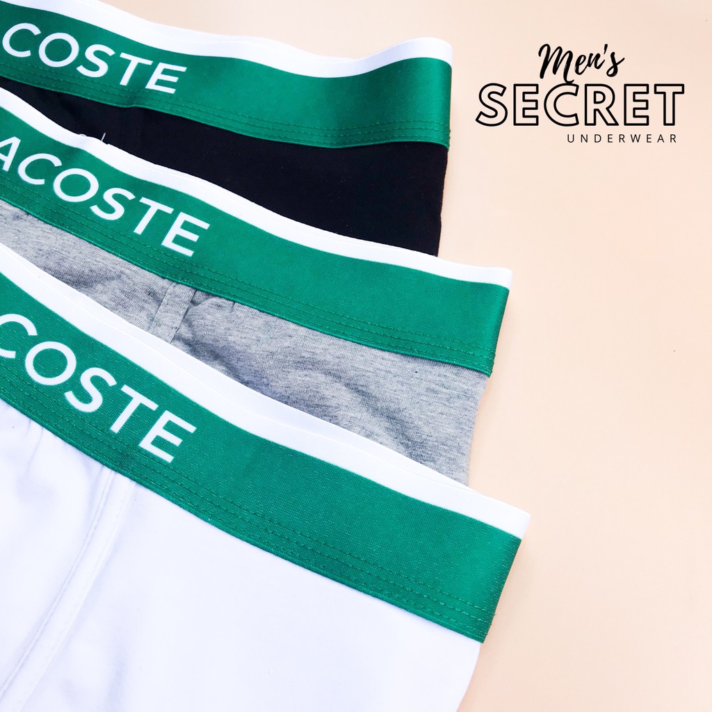Quần lót nam boxer cá sấu cao cấp cotton thiên nhiên co dãn 4 chiều thông thoáng ngăn mồ hôi MEN'S SECRET