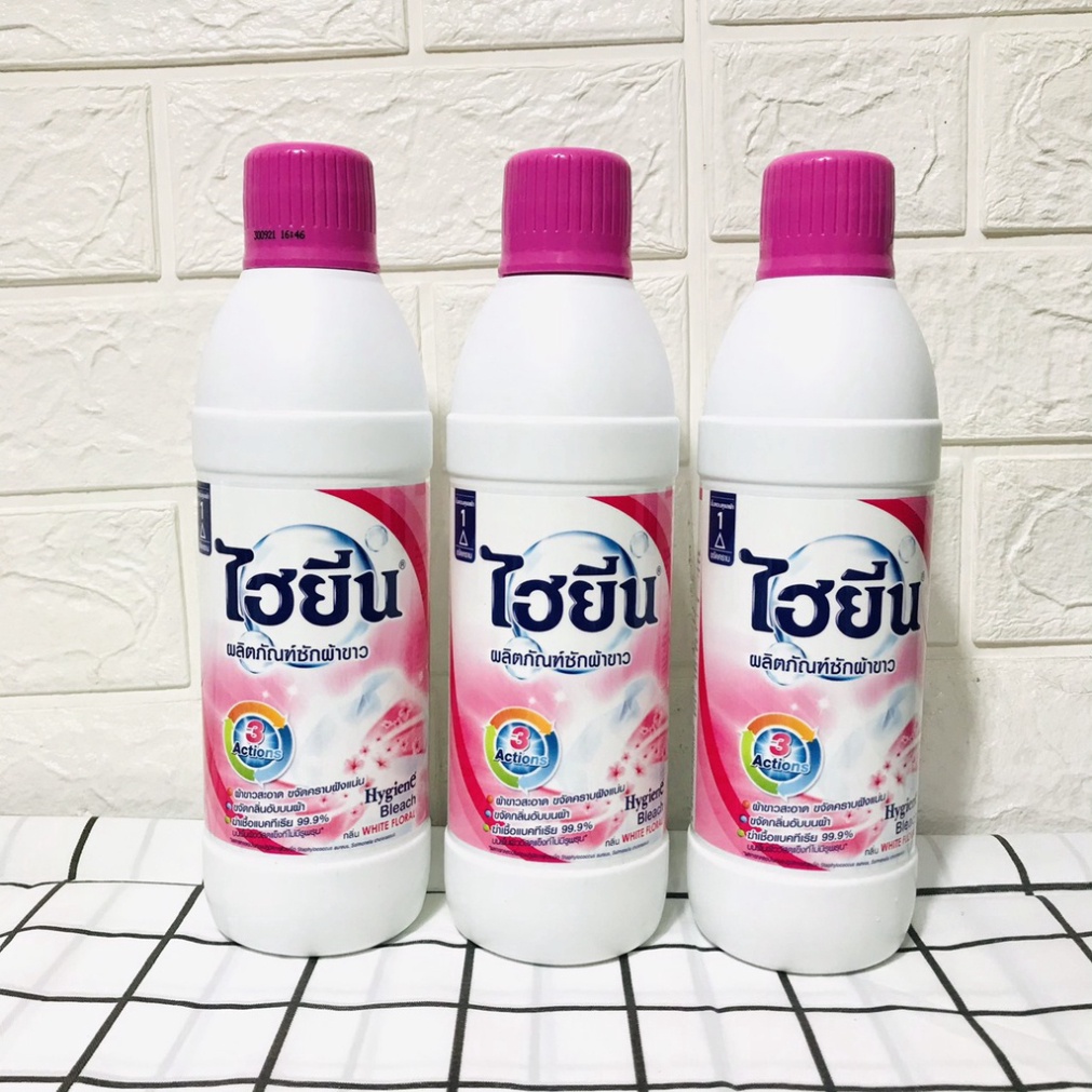 (600ML)  Nước Tẩy Quần Áo Trắng Và Màu Hygiene Thái Lan