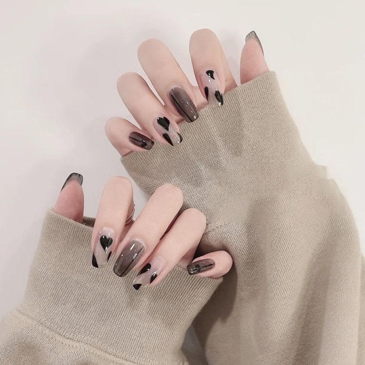 Nailbox thiết kế đẹp kiểu Hàn theo yêu cầu, móng úp giá rẻ nb017 julynails.vn