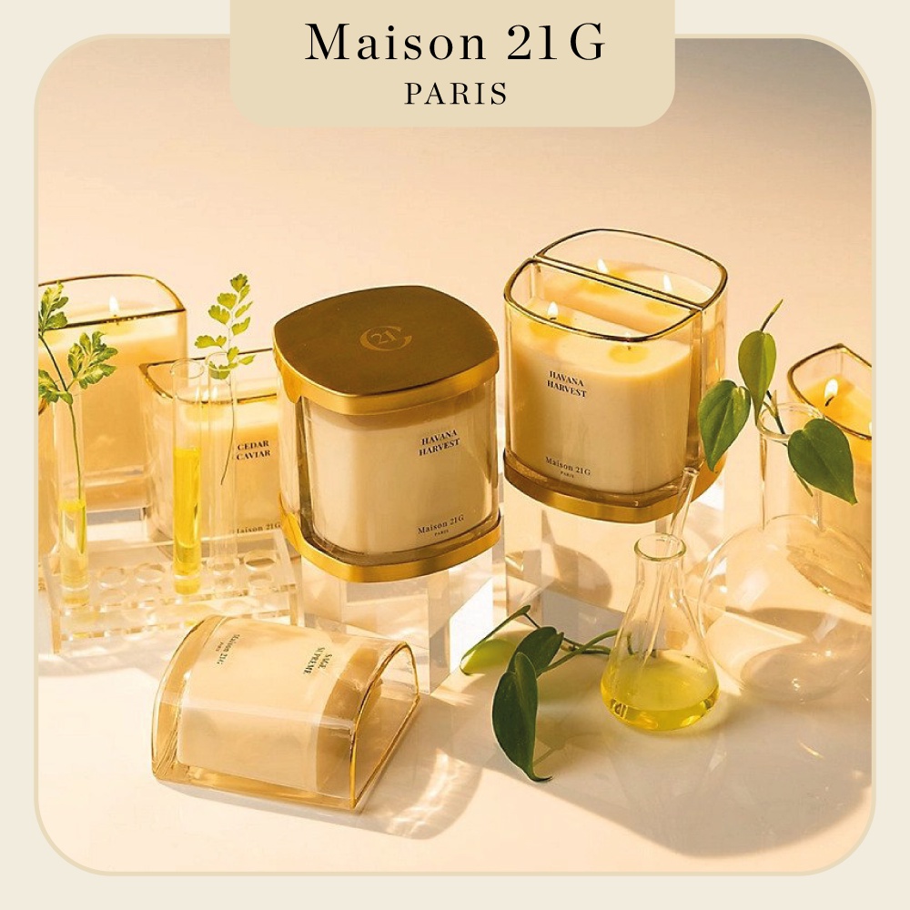 Nến thơm bán nguyệt Maison 21G Transparent