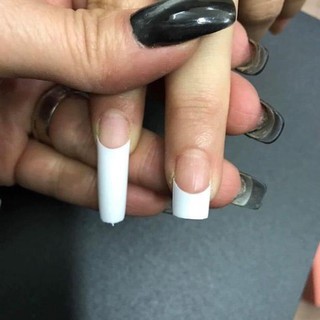 Móng nối fom vuông màu đục  [Nail Spa] .
