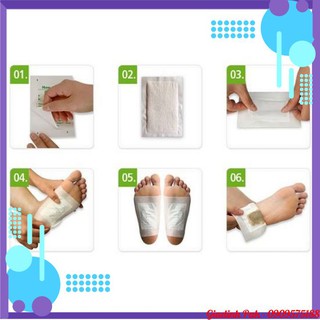 10 Miếng Dán Chân Thải Độc Detox Lanna Foot Patch