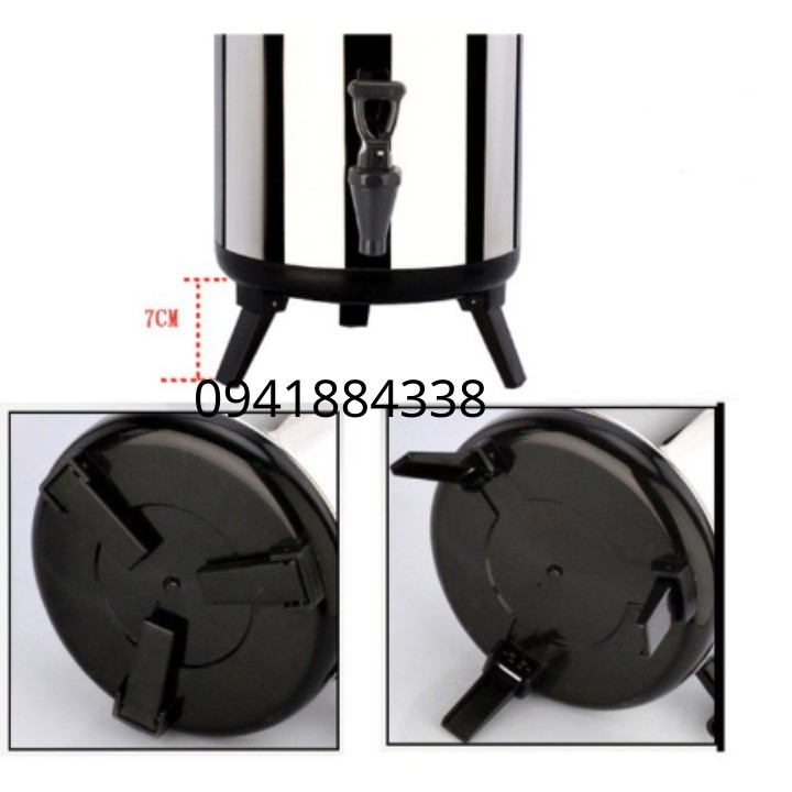 Bình Ủ Trà Inox Giữ Nhiệt 3 Lớp 10L